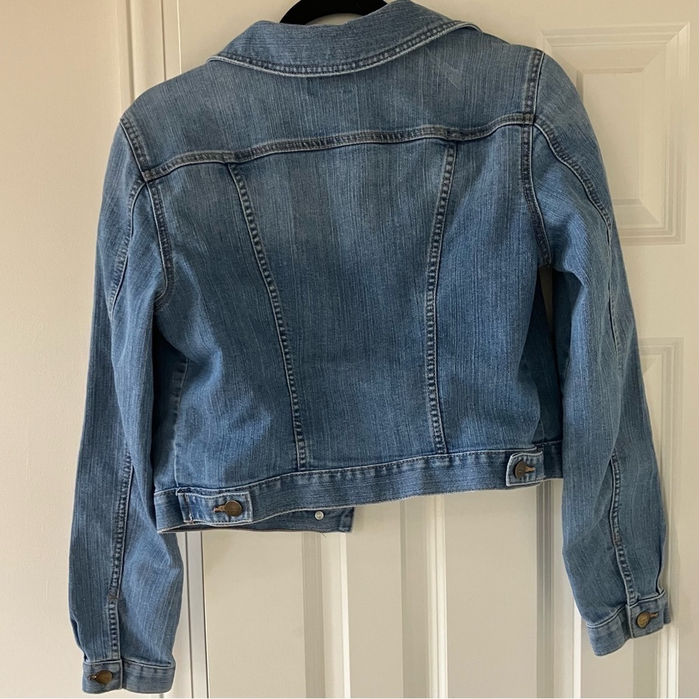 EUC Ann Taylor Loft Denim Blue Jean Jacket Small - Picture 3 of 10